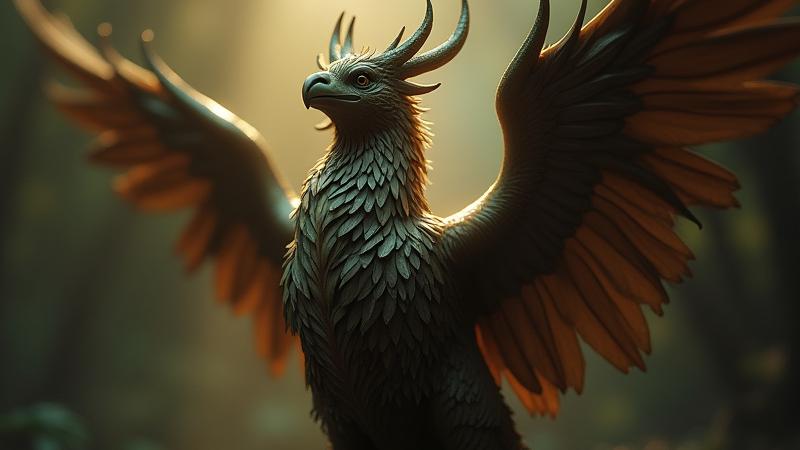 Créature mythique modélisée en 3D